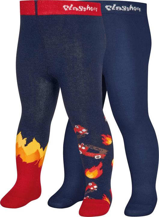 Immagine prodotto Playshoes Collant bambino Vigili del Fuoco Set di 2 Gr. 86/92 Blu Navy (86/92)