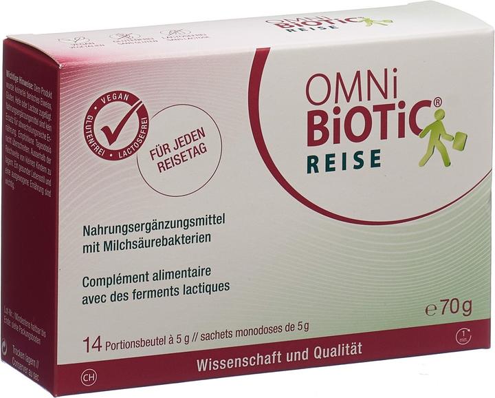 Omni Biotic Reise Pulver (neu) (14 Stück, Pulver, 100 g)