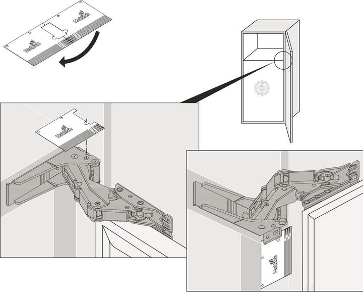 Productafbeelding Hettich Geleidingsscharnier Kamat 115°