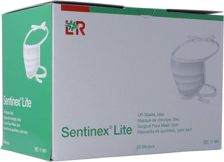 Actual product image Lohmann & Rauscher OP Masken Lite blau (Type II, 50 x)