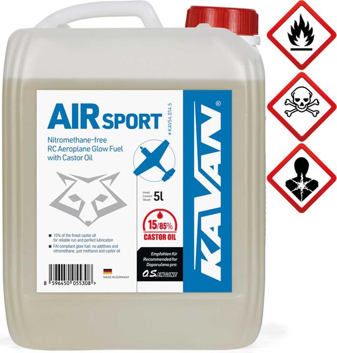 Produktbild Kavan Air Sport 15/85 5 Liter Kraftstoff, Sprit, Treibstoff für Glühzünder-Motoren