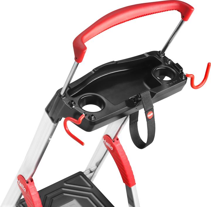 Produktbild Hailo L100 TopLine, Alu-Sicherheits-Stehleiter, 8 Stufen (Stehleiter, 147 cm)