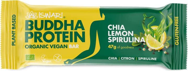 Actual product image Iswari Buddha Energy Organic Chia & Lemon & Spirulina Bar (47g) (1 pcs., 47 g)