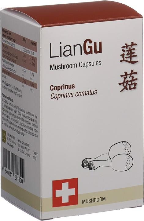 Lian Coprinus Mushrooms Kaps (180 Stück, Kapseln, 151 g)
