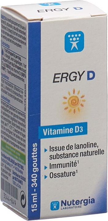 Actual product image Nutergia Ergy D liq (1 Piece, Droplet, 49 g)