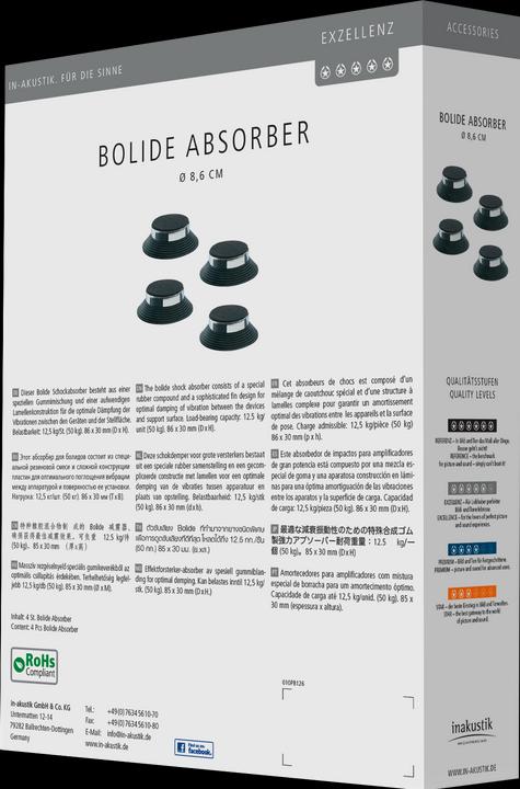 Actual product image Inakustik Excellence Bolide Shock Absorber Set of 4