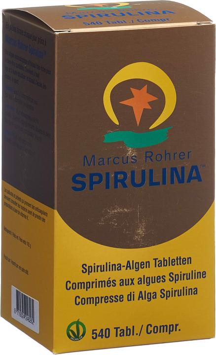 Immagine prodotto Marcus Rohrer Spirulina Spirulina Tabl (540 Pezzo/i, Pillole, 440 g)