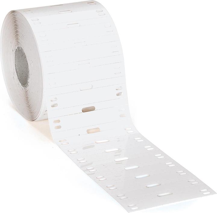 Actual product image Brady BPT-6010-7598-WT, polyester, white, glossy, 60.00 x 10.00 mm, non-adhesive, for BBP11 and B