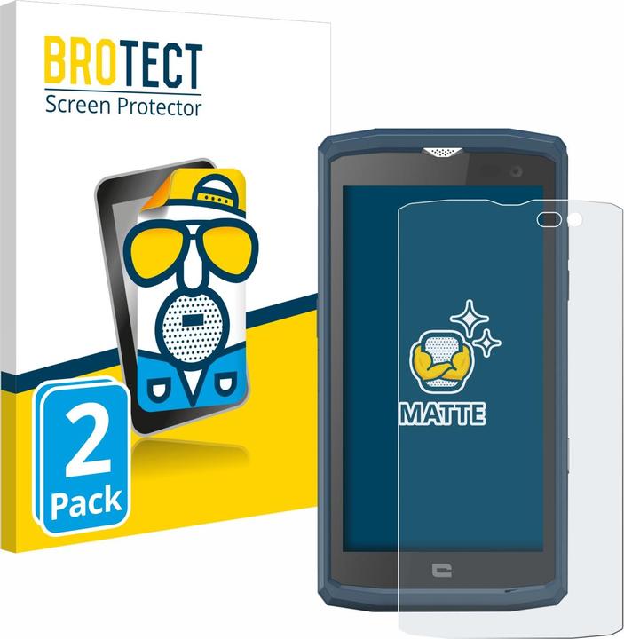 Productafbeelding BROTECT Antireflecterende schermbeschermer mat (2 Stuk, Crosscall Core-X3)