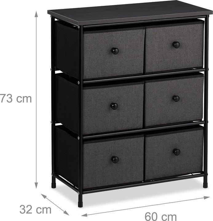 Actual product image Relaxdays Storage cabinet (60 x 32 x 73 cm)