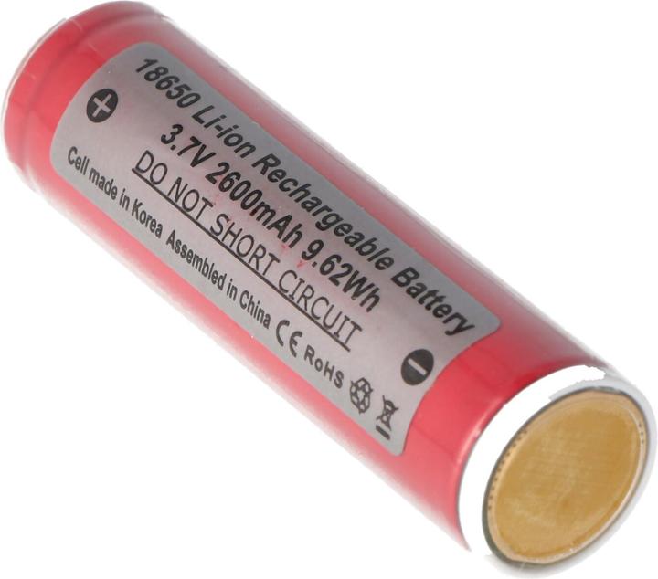 Produktbild Sanyo UR18650 Li-Ionen 3,6V - 3,7V 2600mAh geschützt (18650)