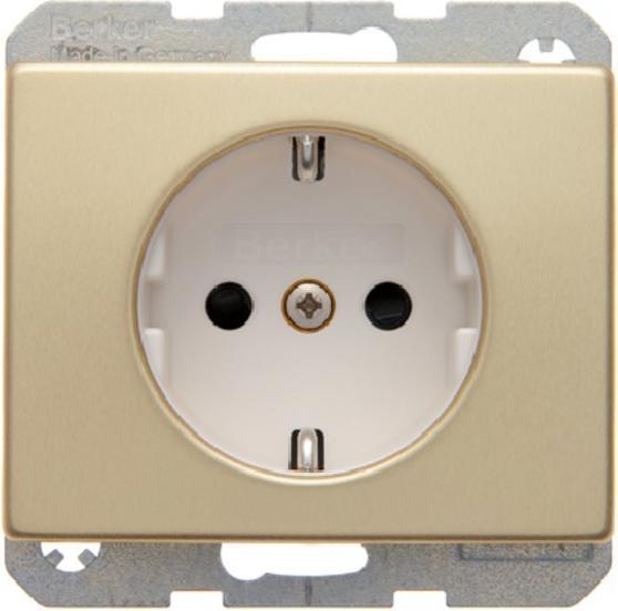 Image du produit Berker Arsys Schuko Kombi avec 47340002, avec prise de courant. Ber.-sch. / or