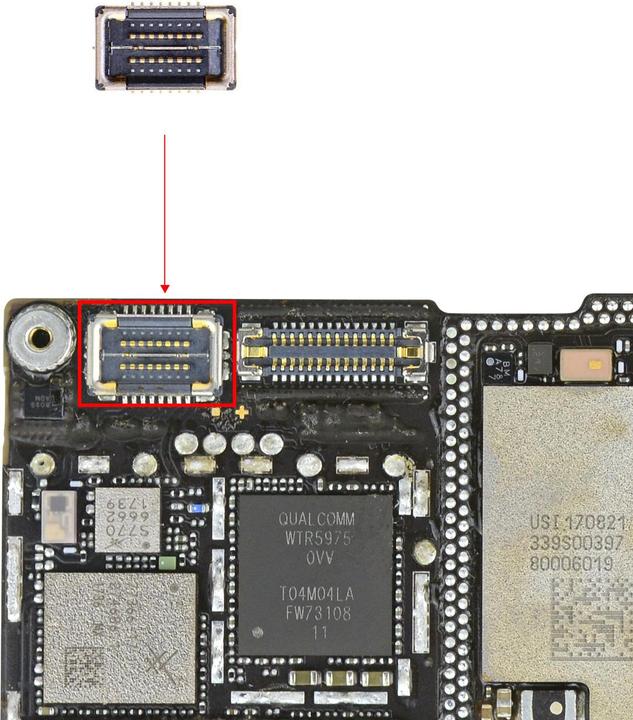 Actual product image Clappio Spare part FPC connector network antenna (iPhone X)
