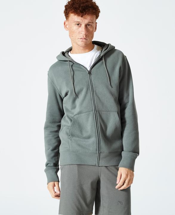 Domyos Kapuzenjacke Herren Reissverschluss - Essentials 500 khaki