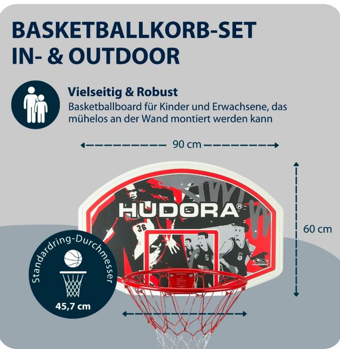 Produktbild Hudora Basketballkorbset In-/Outdoor