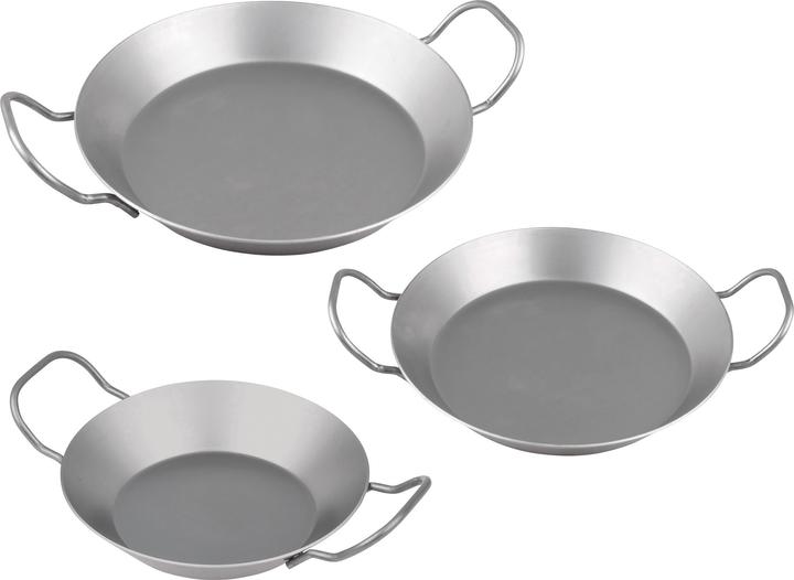 Image du produit CHG Set de poêles en fer 3 pcs. (20 cm, Ensemble de casseroles et de poêles de cuisson, Fer)