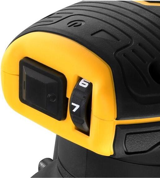Produktbild DeWalt DCW210P2-QW Tragbares Schleifgerät Plattenschleifer 12000 OPM (Kettenschleifer)
