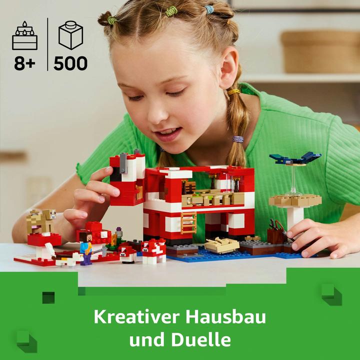 Immagine prodotto LEGO Das Pilzkuh-Haus (21270, LEGO Minecraft)