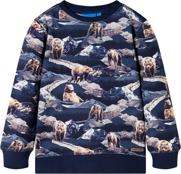 VidaXL Kinder-Sweatshirt Marineblau 92,Material: 95 % Baumwolle. 5 (92)