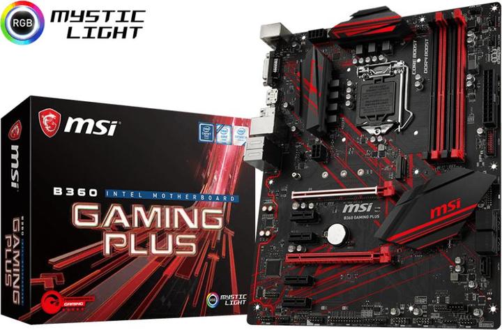 Produktbild MSI B360 Gaming Plus (LGA 1151, Intel B360, ATX)