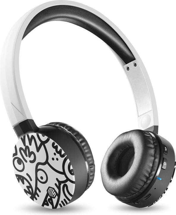 Image du produit Music Sound Music+Sound FANTASY casque Bluetooth blanc on-ear softtouch max.20h d'autonomie 1 (pas de réduction du bruit, 16 h, Sans fil)