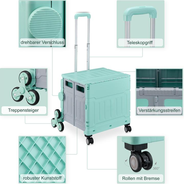 Produktbild Relaxdays Einkaufstrolley