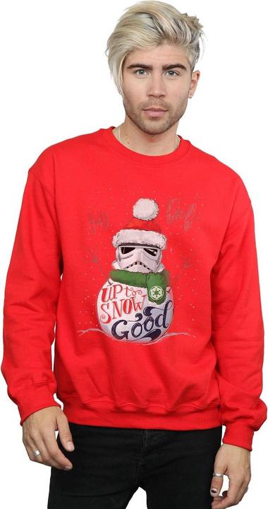 Actual product image Star Wars Mens Stormtrooper Up To Snow Good Sweatshirt (L)