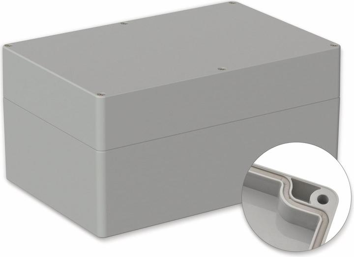Actual product image Pollini POLLIN, polycarbonate housing, 240.3 x 160.3 x 120 mm, IP66, light grey