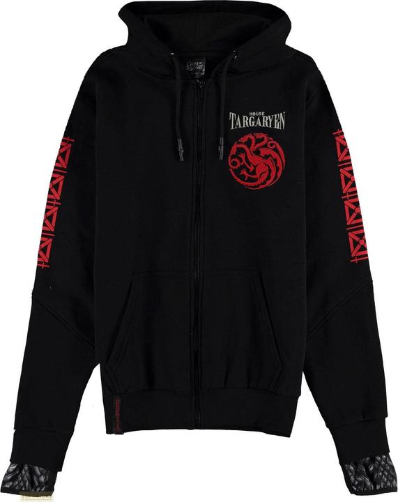 Difuzed HOUSE OF THE DRAGON - Pull à Capuche Zipper Homme (XL) (XL)