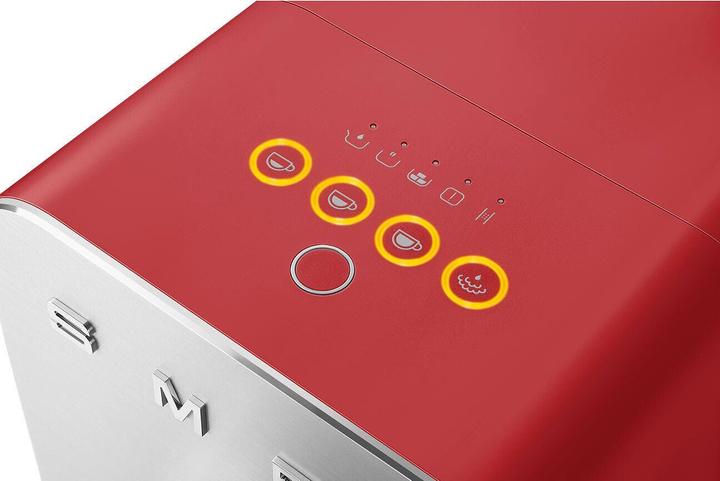 Actual product image Smeg Fully Automatic Coffee Machine 50's Style red