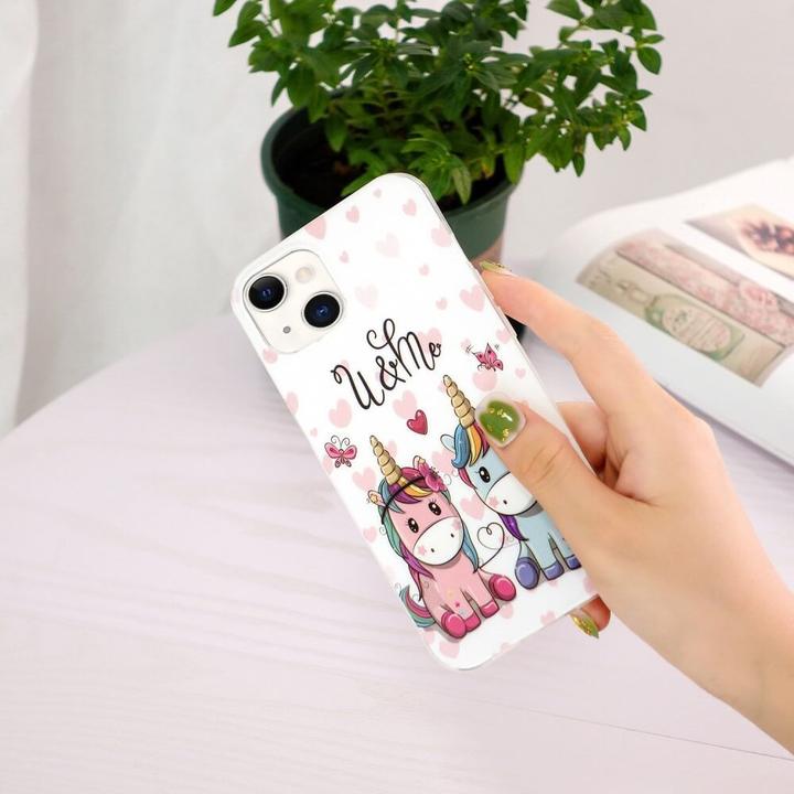 Image du produit Cover-Discount iPhone 15 - Étui en silicone Licorne nocturne (Apple iPhone 15)