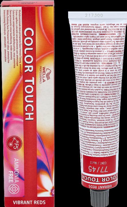 Image du produit Wella Colour Touch Rouge vibrant (77/45 blond moyen acajou rouge acajou)