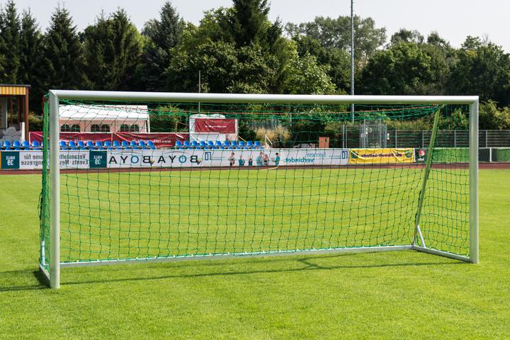 Sport-Thieme Kleinfeld-Fussballtor mit Netzbefestigung SimplyFix, frei stehend, vollverschweisst