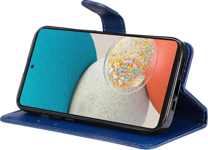 Actual product image Cover-Discount Galaxy A53 5G - leather case cover dark blue (Samsung Galaxy A53 5G)