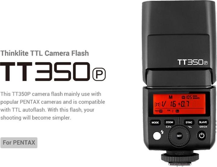 Produktbild Godox TT350P (Aufsteckblitz, Pentax)