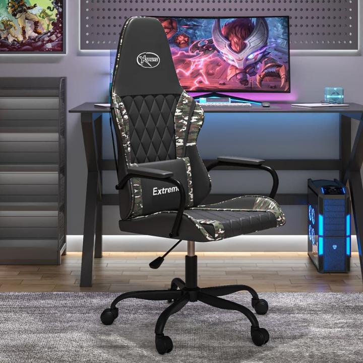 Image du produit VidaXL Gaming-Stuhl mit Massagefunktion Schwarz Tarnfarben
