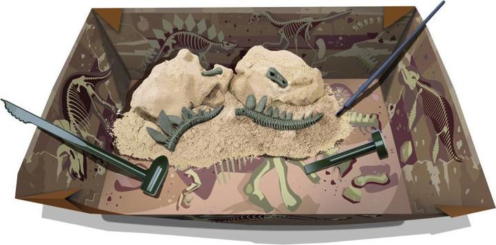 Actual product image 4M Dig a Stegosaurus Skeleton