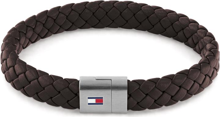 Tommy Hilfiger Round Braided Bracelet Armband (19 cm, Leder)
