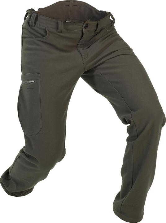 Actual product image Solognac Hunting trousers fleece warm low noise green 100 (M)