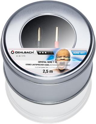 Oehlbach Crystal Wire T25/250 - 2x 2.5m Set mit Bananenstecker (2.50 m, 2.50 mm²)
