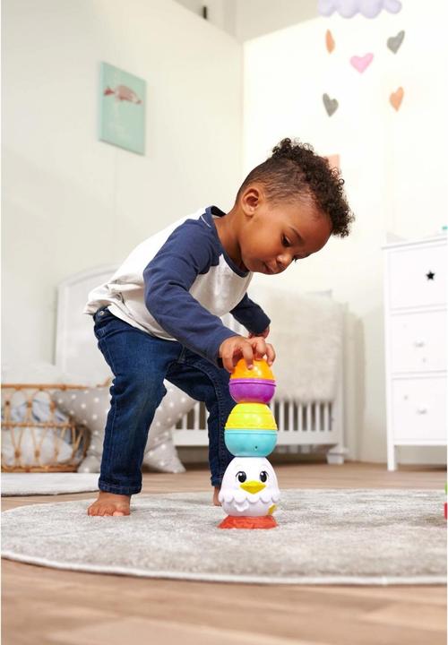 Produktbild Simba 104010184 - ABC Stapelhühnchen, Roly-Poly Hühnchen mit Eiern zum Stapeln, Ineinanderstecken, M