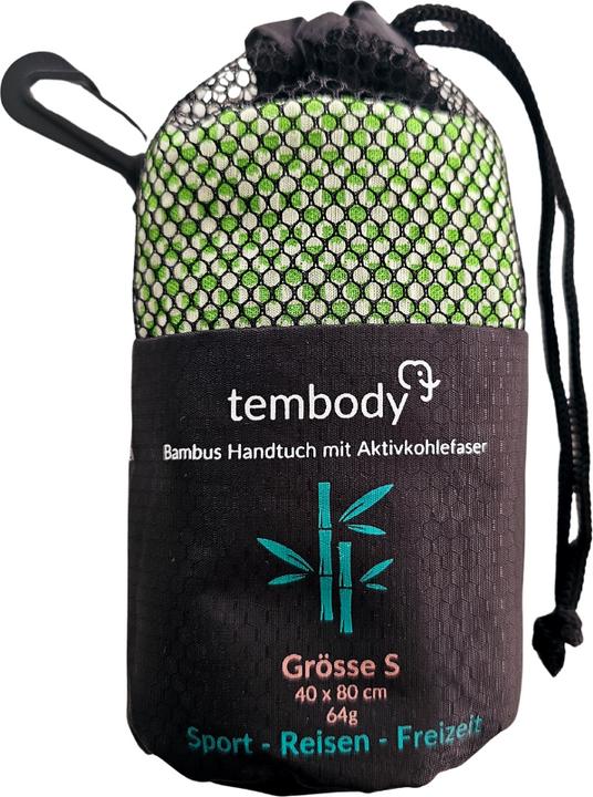 Produktbild Tembo Tembody Bambus Reisehandtuch Grün S