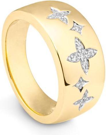 Actual product image Breuning RING - BRILL. 0.136 Ct. H/si (57, 750/18 K Gold)