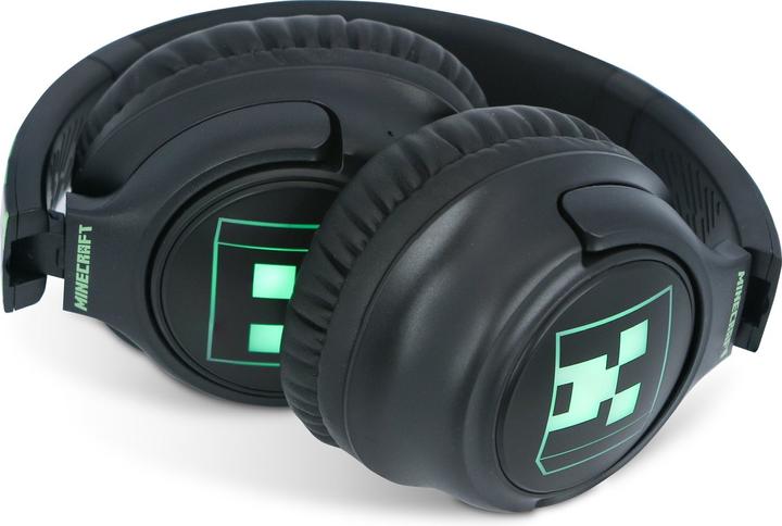 Actual product image OTL Minecraft Wireless headphones with LED Light
