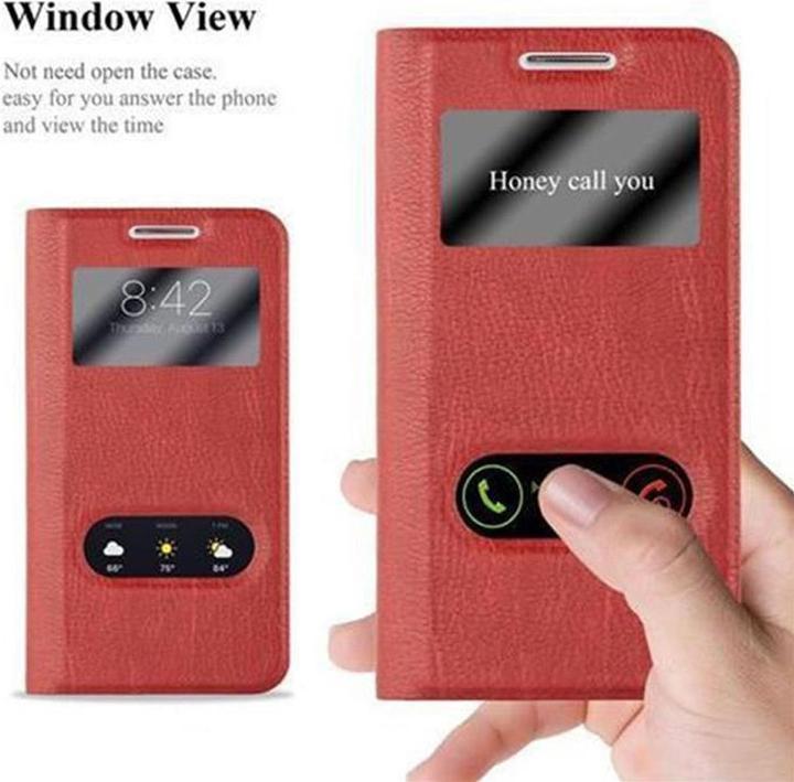 Produktbild Cadorabo Book mit View Doppelfenster Cover (Samsung Galaxy S4)