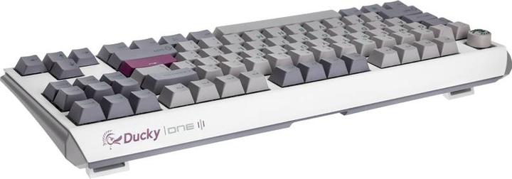Produktbild Ducky One 3 Mist Grey TKL Gaming Tastatur, RGB LED - MX-Speed-Silver (US) (US, Kabelgebunden)