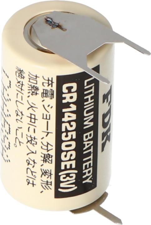 Actual product image FDK Sanyo Lithium Batterie CR14250 SE 1/2AA, IEC CR14250, 3er Print, 7,6mm Rastermass (3 pcs., 1/2 AA, 850 mAh)