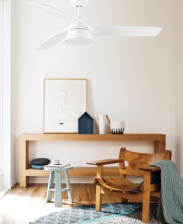 Image du produit Lucci Air DC Deckenventilator Bronx Weiss mit LED & Fernbedienung