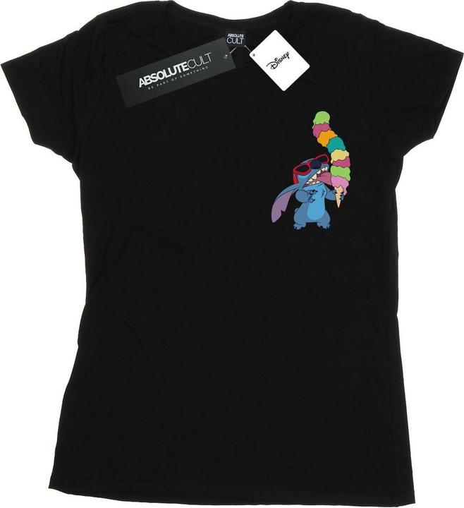 Actual product image Disney Womens/Ladies Lilo And Stitch Ice Cream Cotton T-Shirt (S)