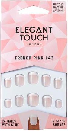 Actual product image Elegant Touch French Nails 143 Pink 1 Count (Artificial nails, Pink)